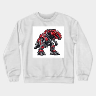 Red T-rex zord Illustration for esport logo and icon Crewneck Sweatshirt